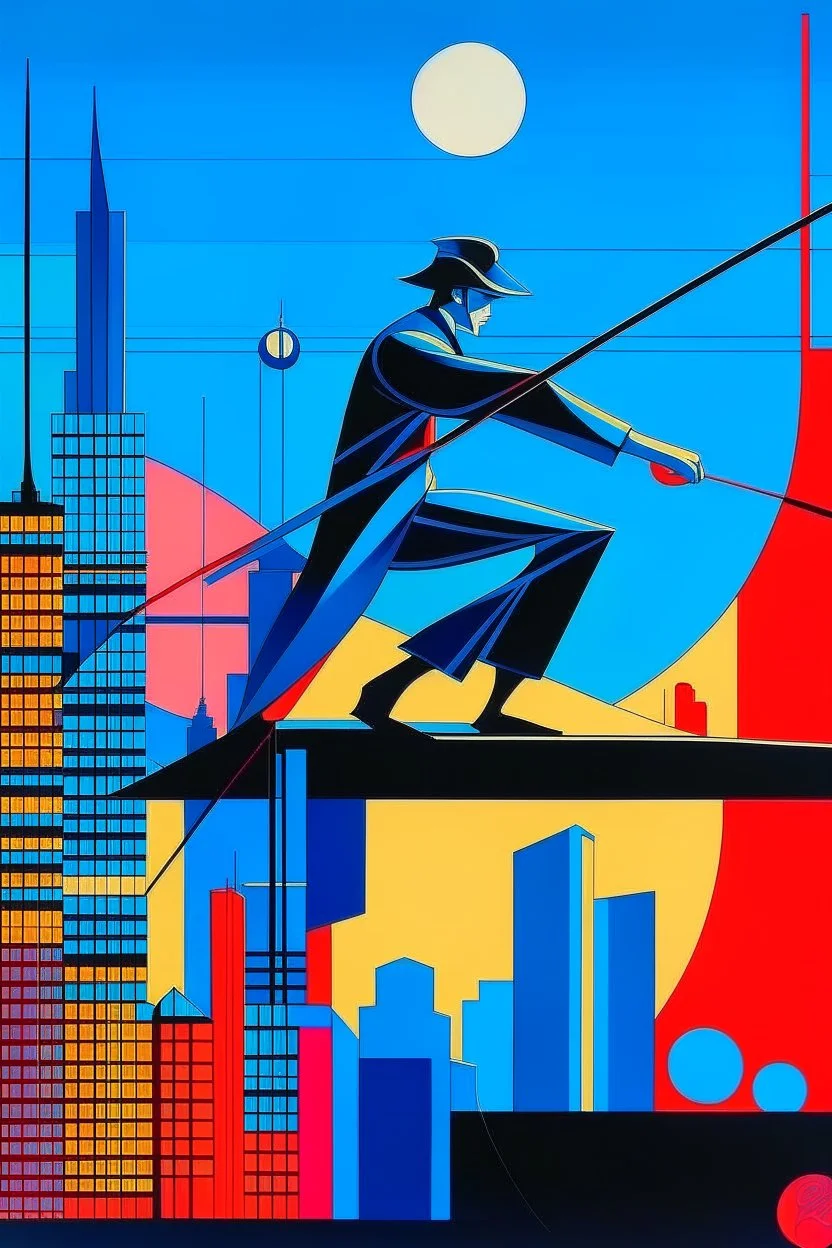 balance in the style of Hiroshi Nagai