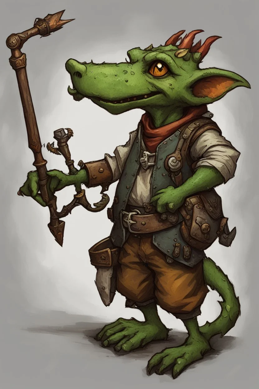 a kobold artificer from dnd