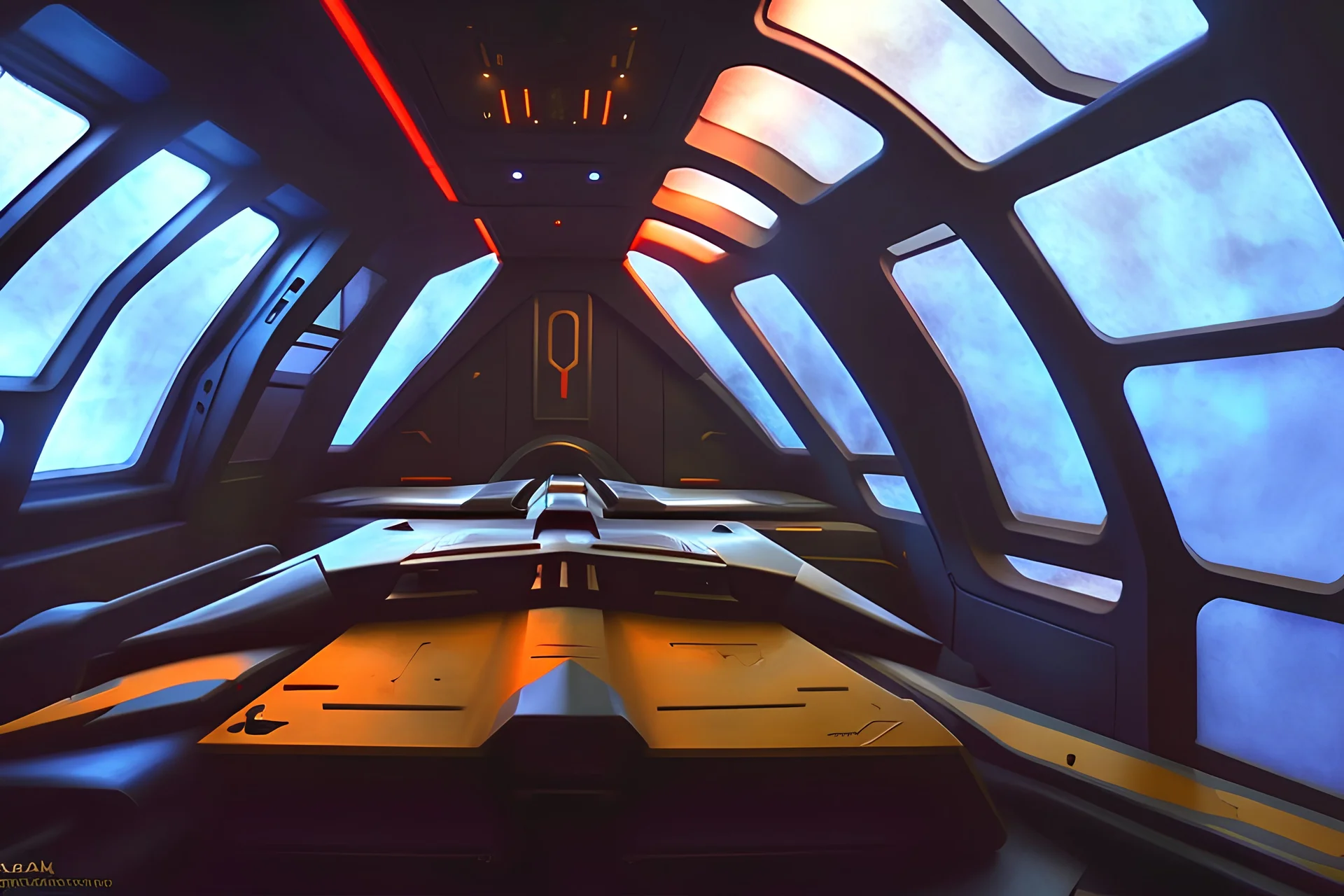 a look from the inside of a klingon submarine, hyper realism, photo realism, realistic lighting, realistic color grading