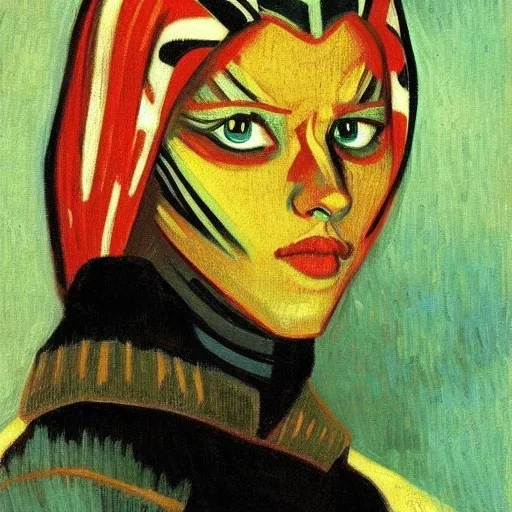 Portrait of ahsoka tano by Van Gogh