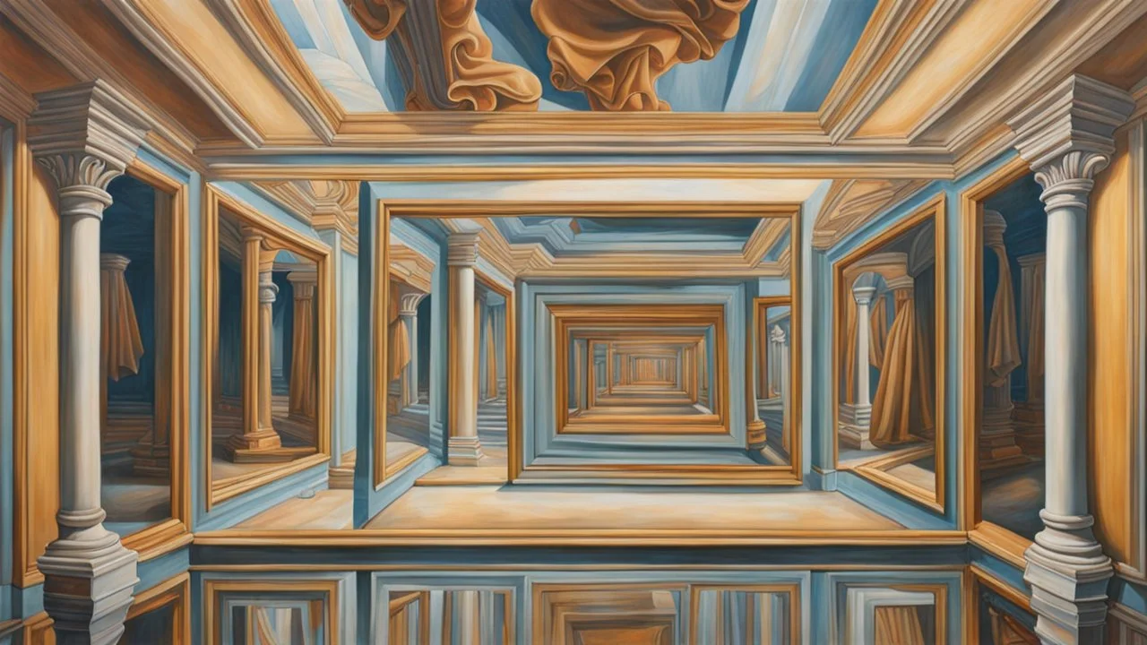 recursive reflections trompe l'oeil litmus