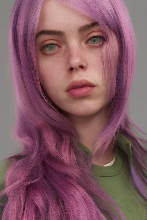 Billie Eilish, body, photorealistic, 8k