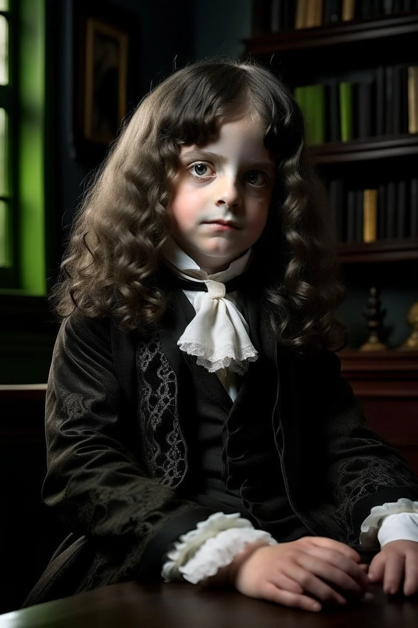 Isaac Newton as a goth kid