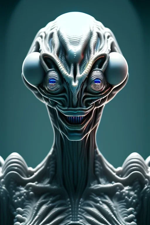 full bodied Poltergeist alien, 8k, finely detailed, photo realistic.