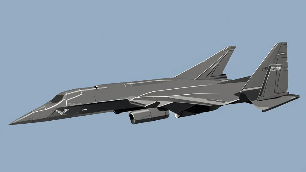 Northrop Grumman B-2 Spirit make from origami, vector art