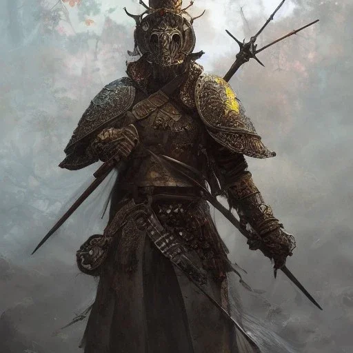 Insanely detailed photograph of an “portrait of a D&D Echo knight ” with worn Sombrero, handsome charo, mustachioed clear face and hyperdetailed painting by Ismail Inceoglu Huang Guangjian and Dan Witz CGSociety ZBrush Central fantasy art album cover art,8K, hdr, mysterious, ominous, cigar smoke, brave