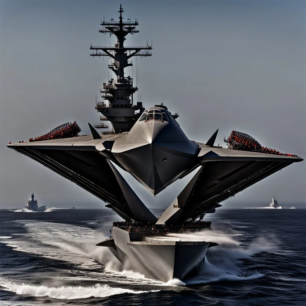 Tetrahedral Aircraft Carrier Launching Aircraft