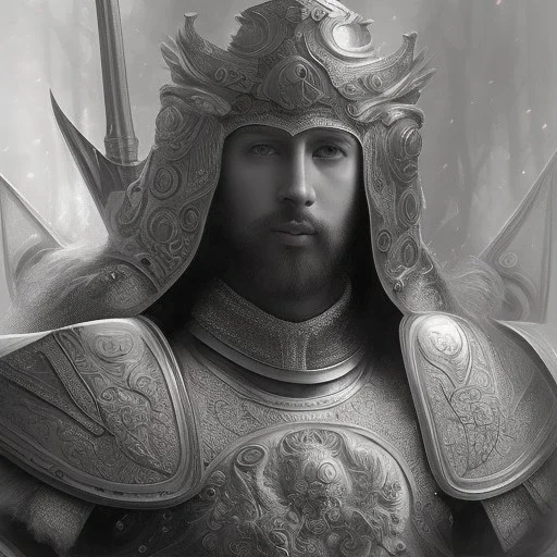 Ultra detailed fullbody Portrait in manga style and Diego Velázquez style of king Artur with armor,extremely detailed digital painting,ultrarealistic skin,intense stare, extremely detailed face, crystal clear eyes, mystical colors ,perfectly centered image, perfect composition, rim light, beautiful lighting,masterpiece ,8k, stunning scene, raytracing, anatomically correct, in the style of Ohrai Noriyoshi and robert e howard and Steve Jung and Wizyakuza and Simon Bisley and uncannyknack.