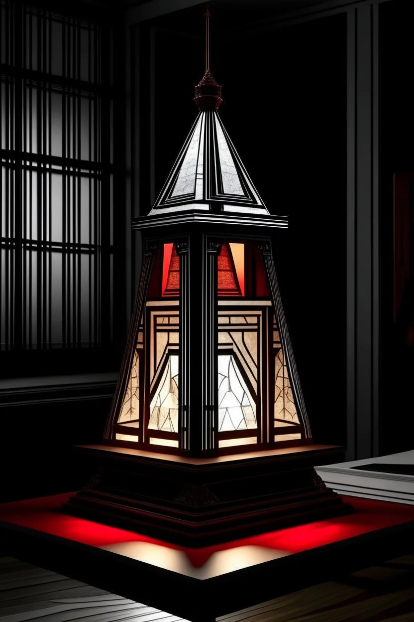 gaming table lamp inspired by palace, modern design,