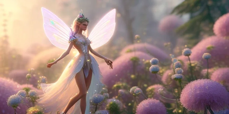 crystal subtle flower in a galactic ambiance beautiful fairy, transparent, delicate colors, in the foreground, full of details, smooth，soft light atmosphere, light effect，vaporwave colorful, concept art, smooth, extremely sharp detail, finely tuned detail, ultra high definition, 8 k, unreal engine 5, ultra sharp focus