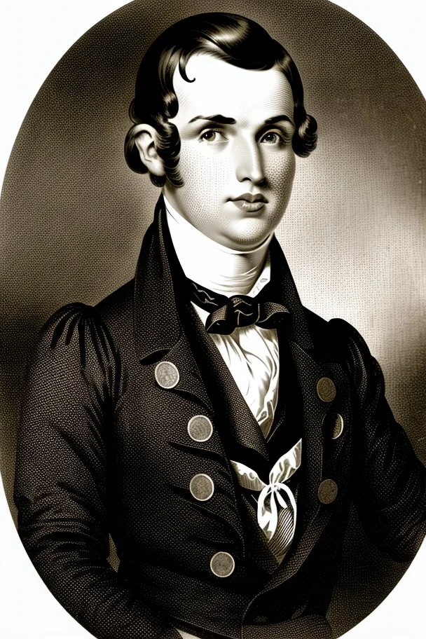 Extremely rich young pretty liberal guy politician portrait 1800s