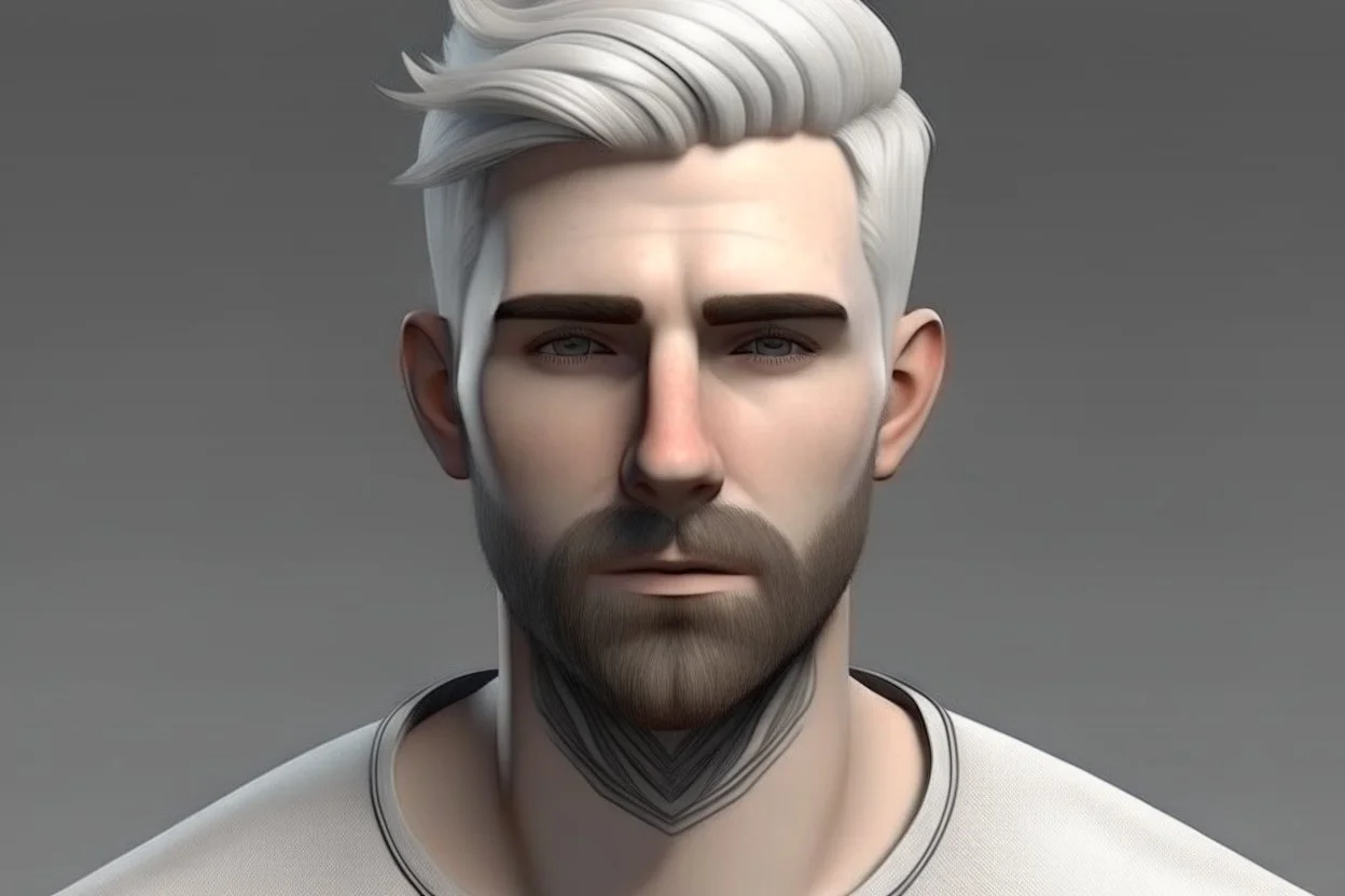 generic white guy bold realistic