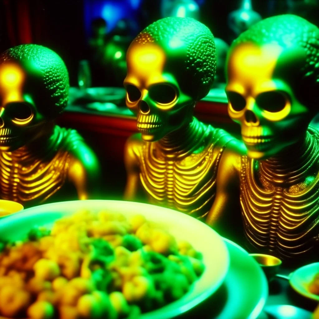 Close-up odd polaroid shot of ultra realistic dine, vivid, ultra realistic odd organs, hypermaximalist figures, light, 1980's odd movie, sinister, Minicavio Quollati style, photography by Marlost Endgulp, ornate, 4k, photorealism