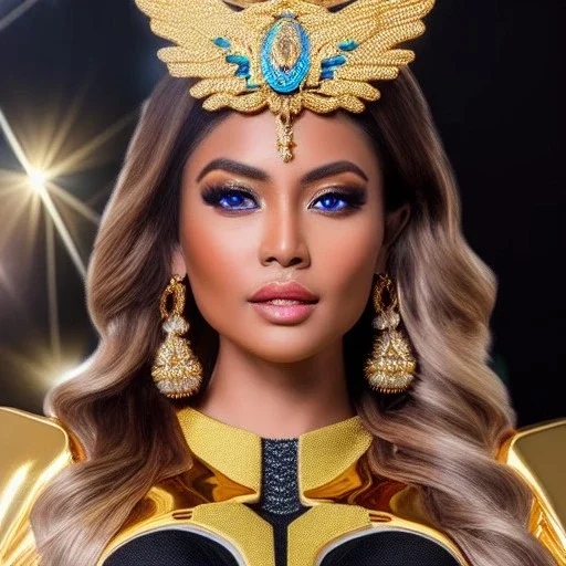 Ultra detailed fullbody Portrait in oil on canvas of busty Artemis with Gold armor -Saint seya,extremely detailed digital painting,ultrarealistic skin,intense stare, extremely detailed face, crystal clear eyes, mystical colors ,perfectly centered image, perfect composition, rim light, beautiful lighting,masterpiece ,8k, stunning scene, raytracing, anatomically correct, in the style of Simon Bisley and Ohrai Noriyoshi and robert e howard and Steve Jung and Wizyakuza and uncannyknack.