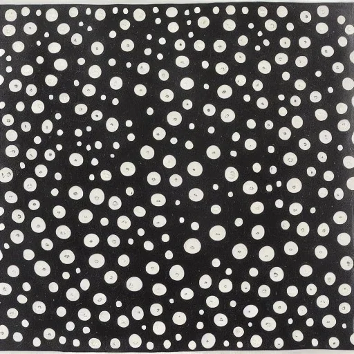 frog sitting Yayoi Kusama