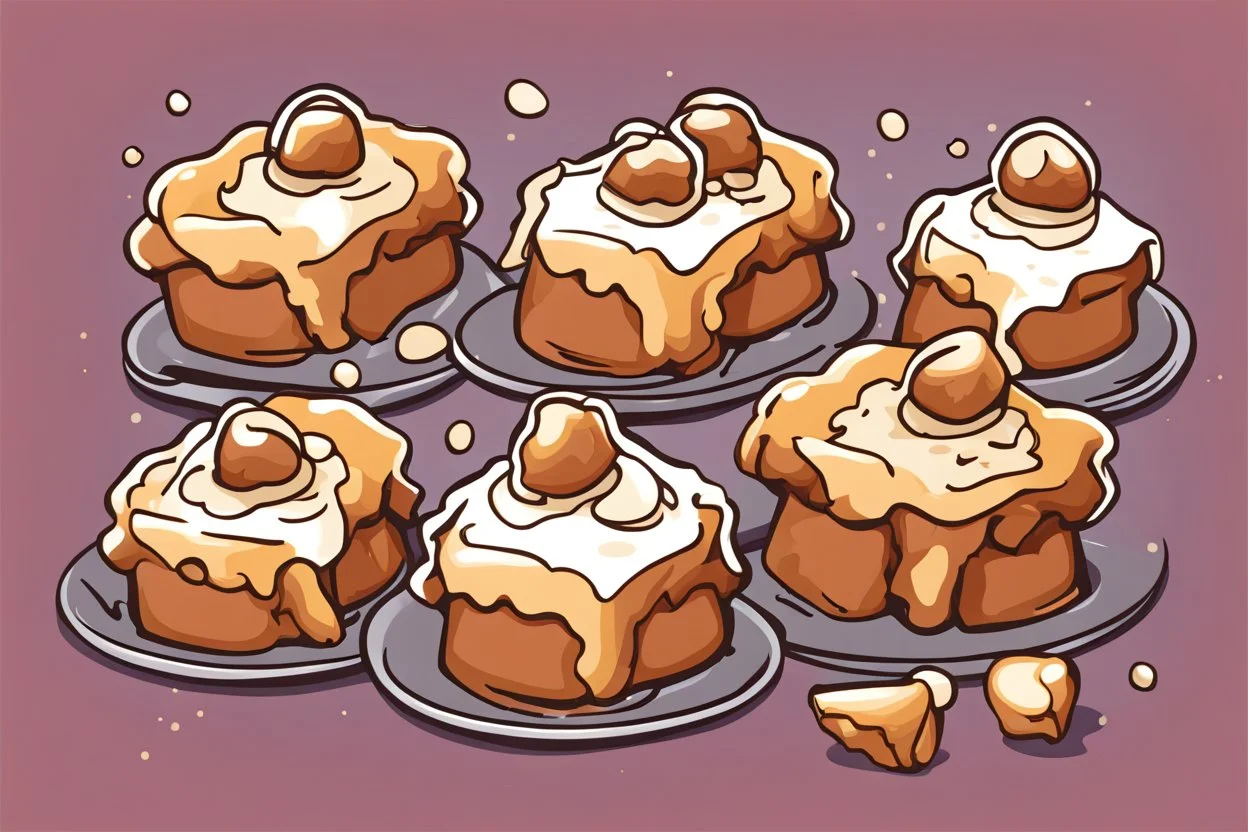 deep fried cheesecake bites, clean vector style, bold outline