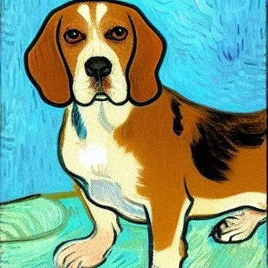 Beagle by van gogh