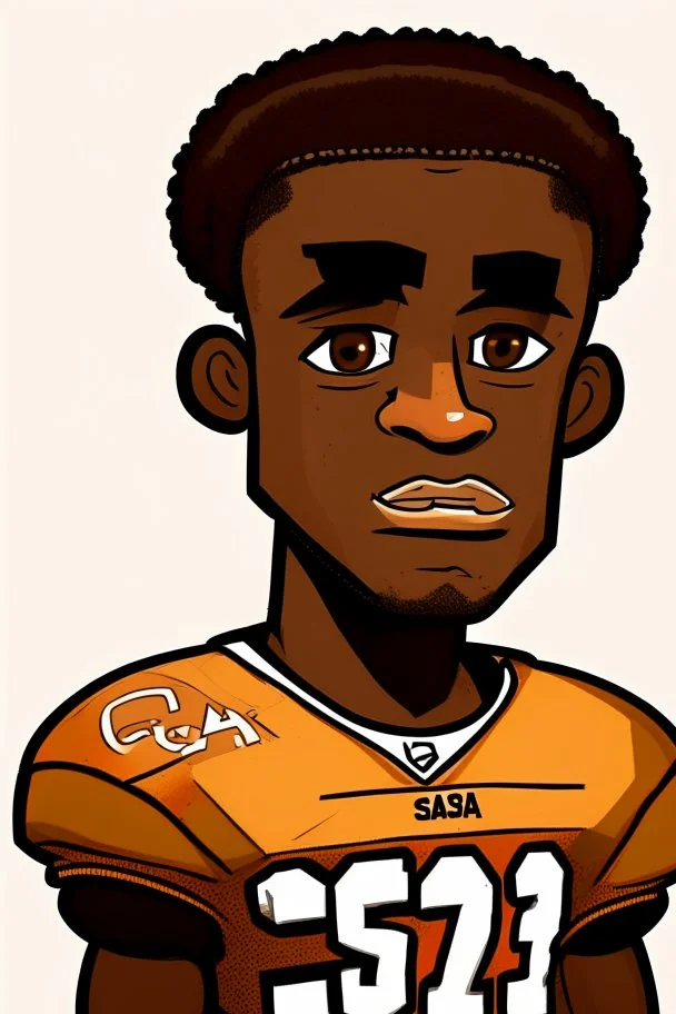 Charles Sago Jr Footballer .cartoon 2d