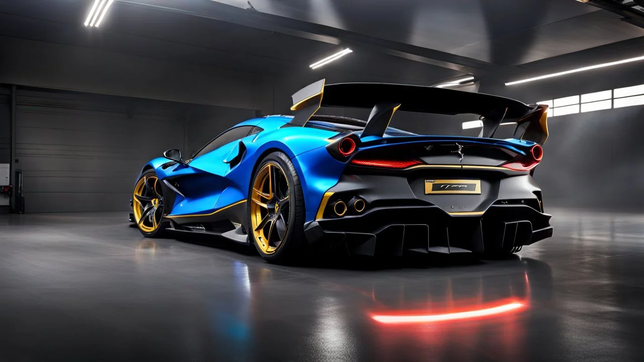 Mansory Ferrari SF90 Hyper Sport, desktop wallpaper, 4K, Cinematic, rear view