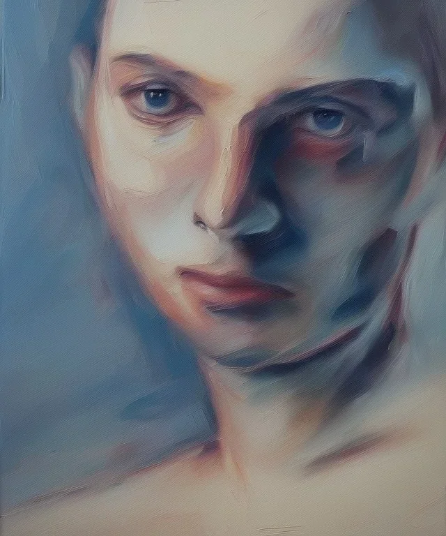 neural network. oil on canvas