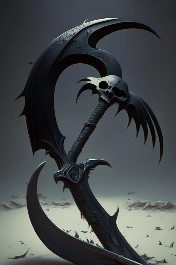 black big scythe