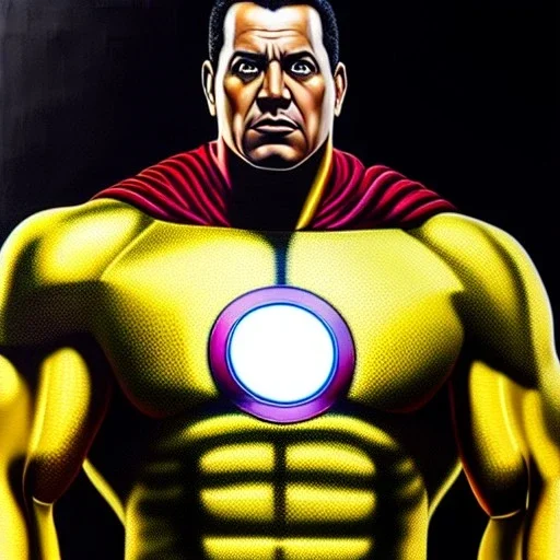 Ultra detailed fullbody Portrait in oil on canvas of Black Adam merges with ironman ,extremely detailed digital painting,extremely detailed face,crystal clear Big eyes, mystical colors ,perfectly centered image, perfect composition, rim light, beautiful lighting,masterpiece,8k, stunning scene, raytracing, anatomically correct, in the style of Wizyakuza and robert e howard and InHyuk Lee and Ohrai Noriyoshi and Simon Bisley.