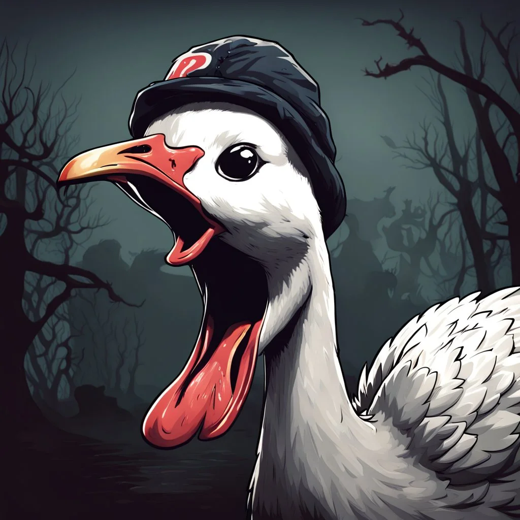 pp goose horror gaming style with the pseudonym Kalypige