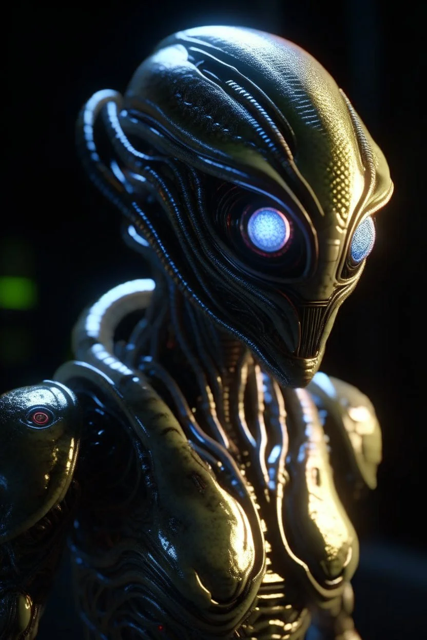 robot alien ,3d 4k octane render, smooth, sharp focus, highly detailed, unreal engine 5,