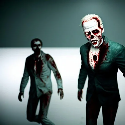 Ultra realistic image, joe biden zombie, zombie performance, skull, grey glow eyes. green blood, torn arm, night, walking twisted, waist up view, thriller style, dark ambient, highly detailed, White House background, concept art, unreal engine 5, god rays, ray tracing, RTX, lumen lighting, ultra detail, volumetric lighting, 3d, finely drawn, high definition, high resolution.