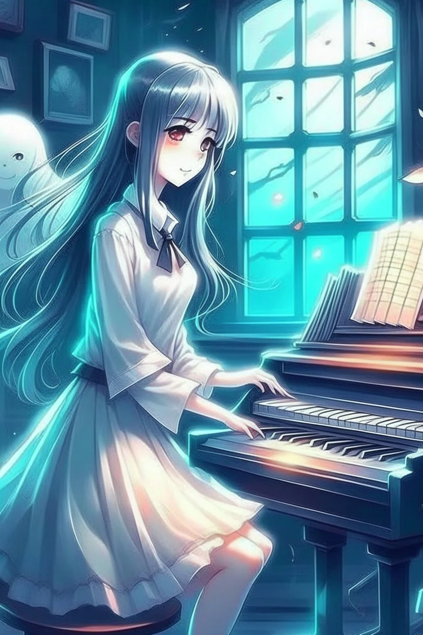 school girl music ghost romantic