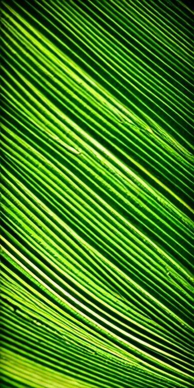 palm leaf's shadow, green background, texture, gold line