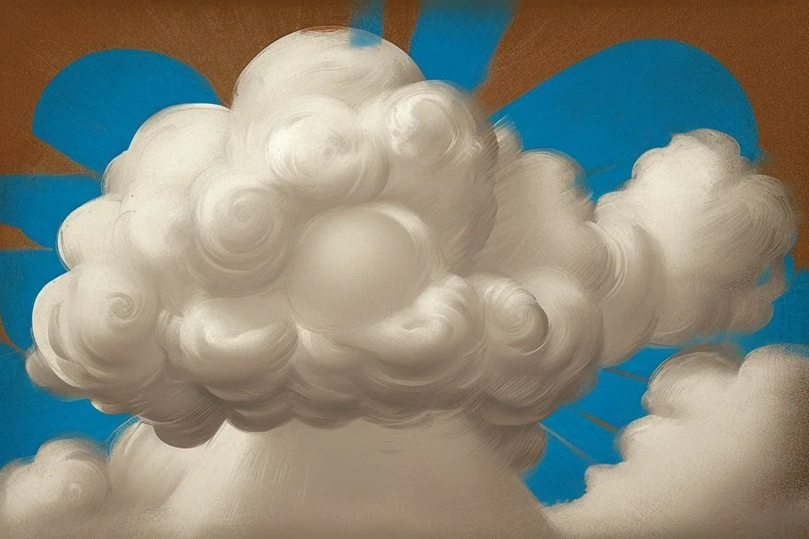 round pop art cloud andrea del sarto