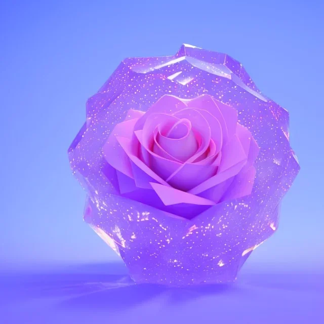 transparent crystal rose, crystallized, cinema lighting, cinema 4d, octane render, 3d render, incrate detailed