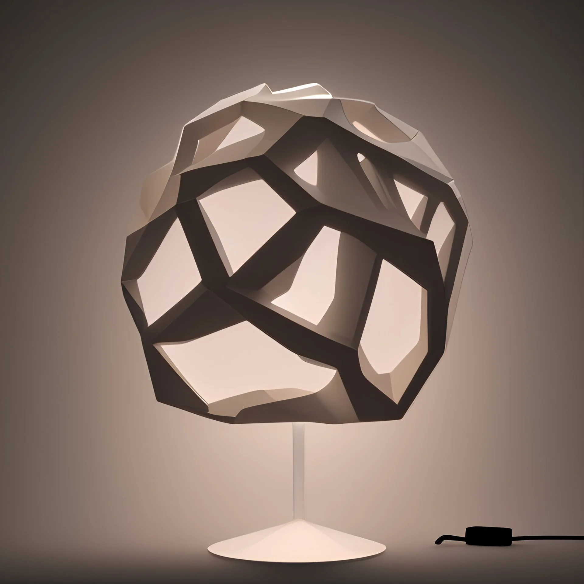 table lamp inspired by organic shape building