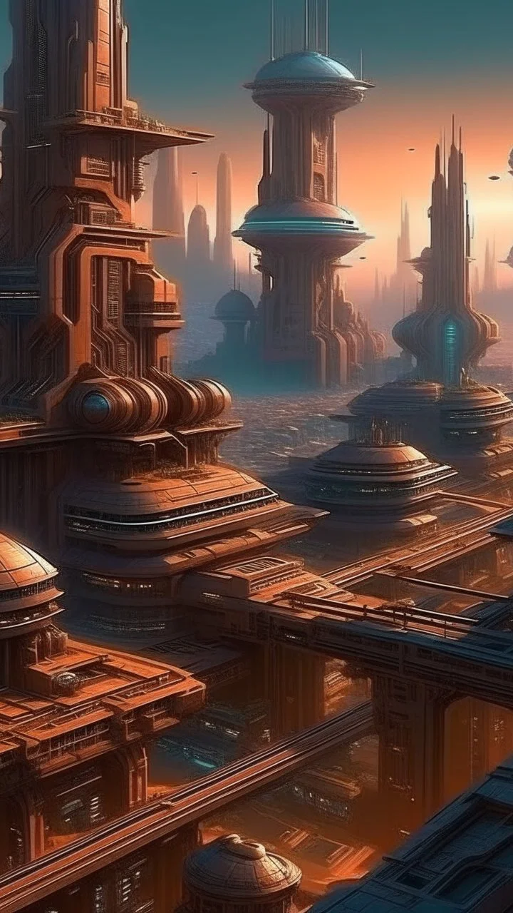 small sci fi city, indian