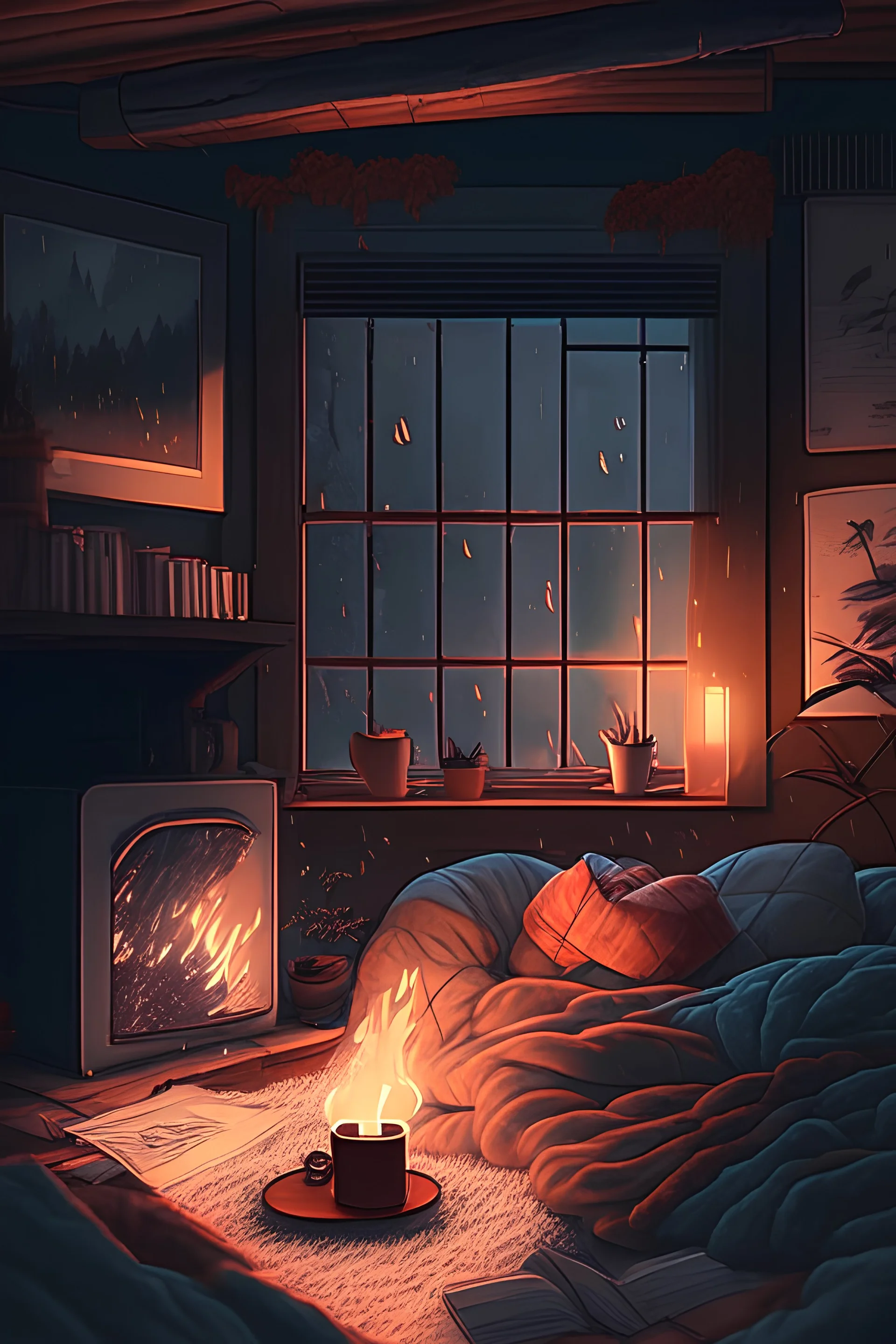 cozy vibes art