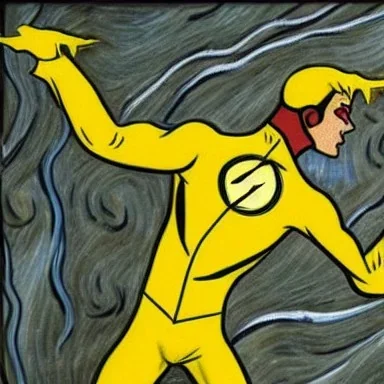  Reverse-Flash , Van Gogh tarzında