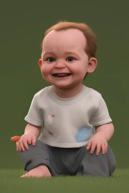 George costanza toddler, smile, full body, bokeh, hyper realistic