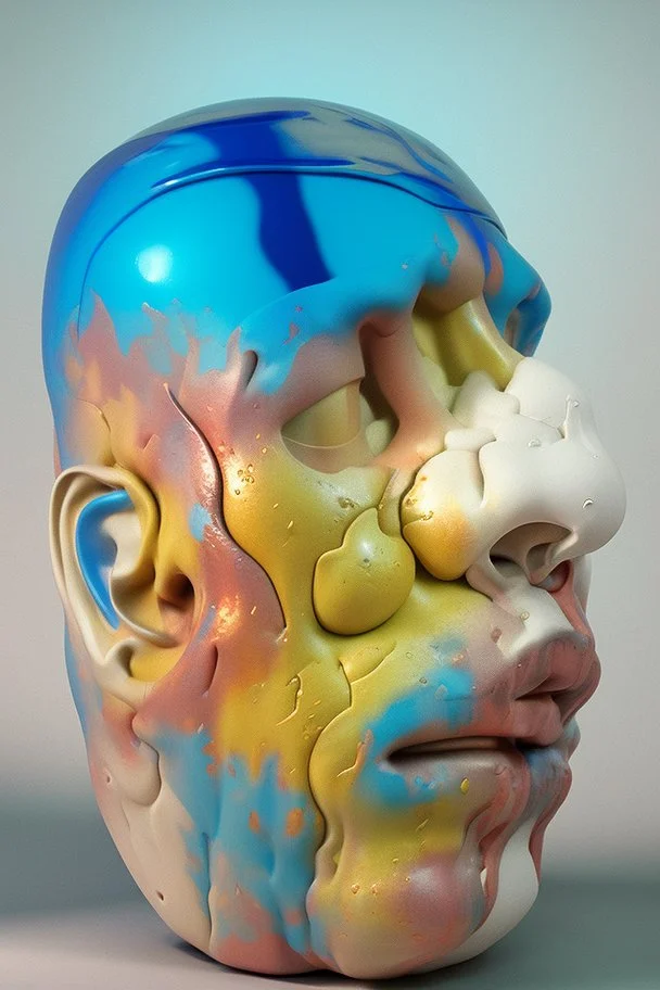 3D abstract resin sculpture, realistic, 8K, Hyperrealism, Subsurface scattering, raytracing, Octane Render, Zbrush, simple background