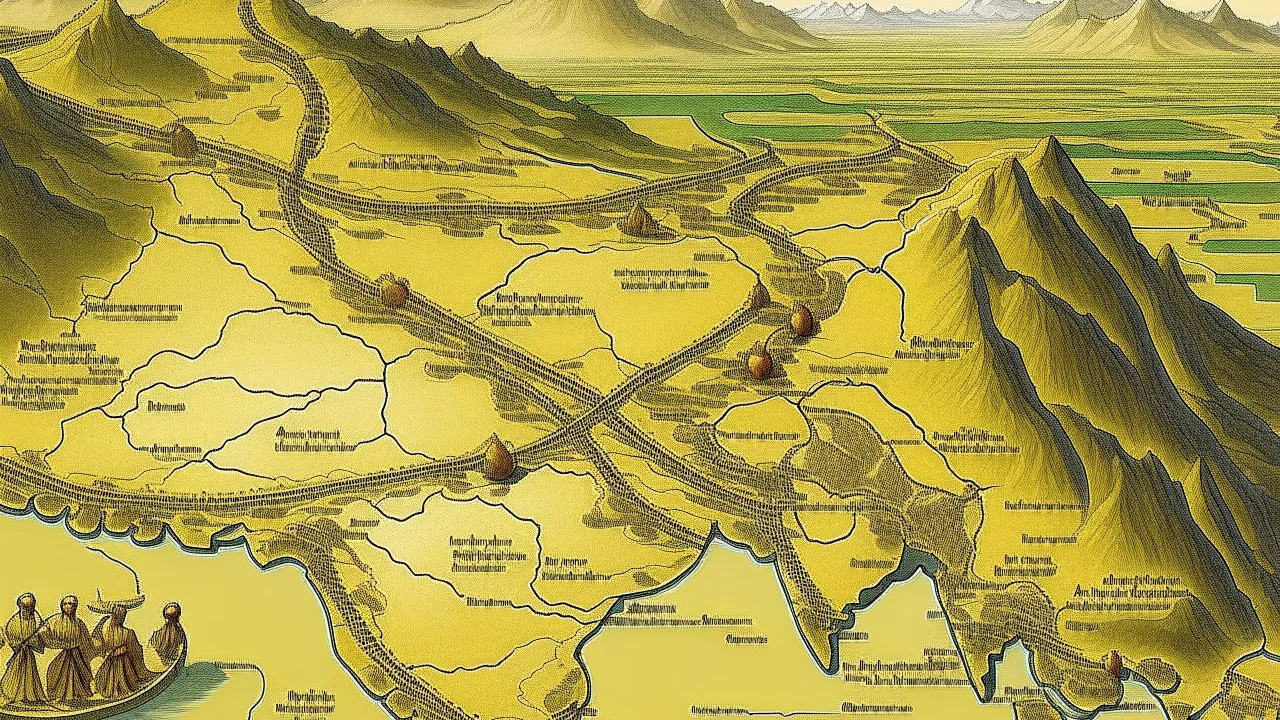 ancient silk road trade route