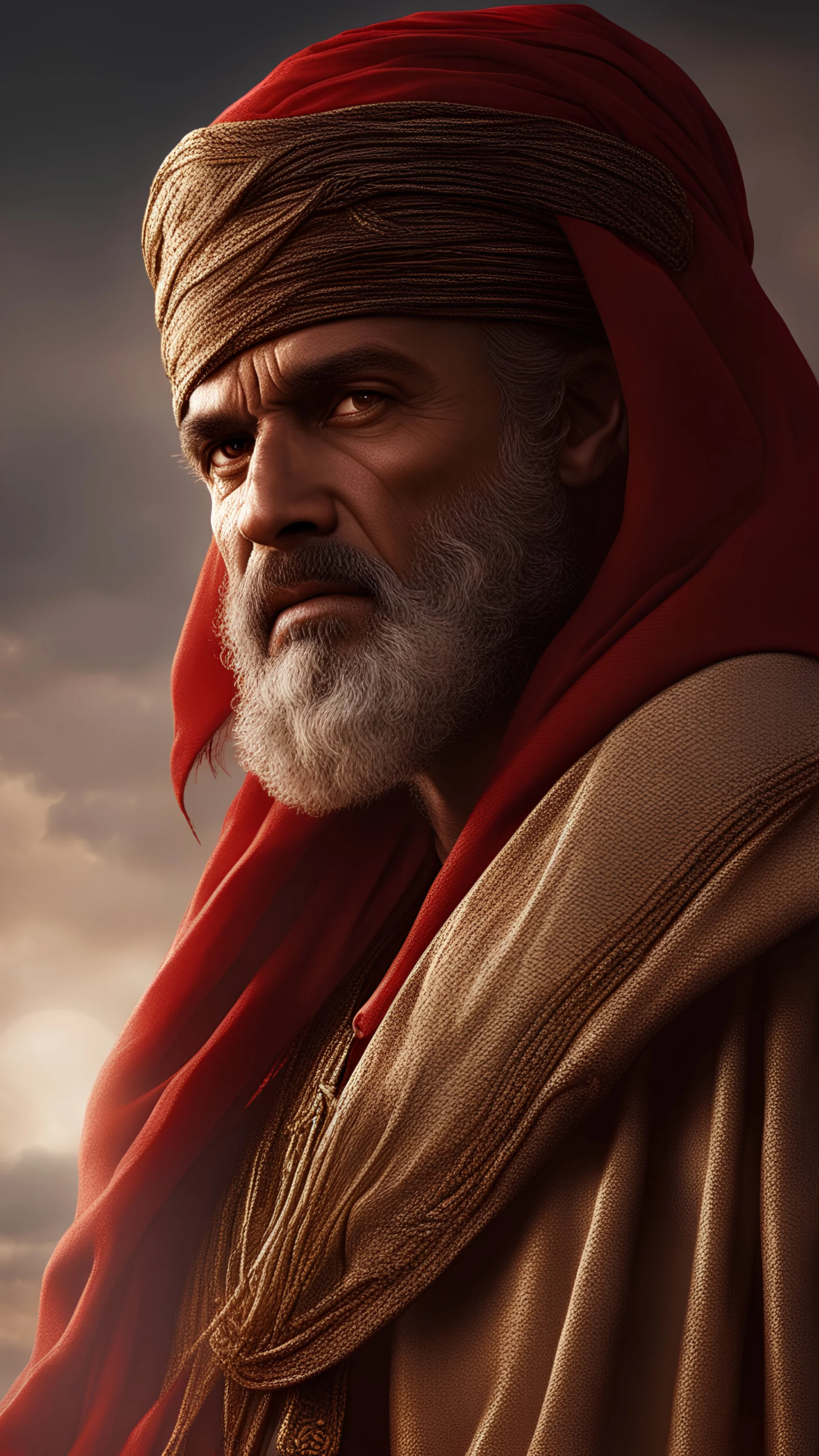 the Red Sea opened, AC, Arabic, white light. half-length portrait. Chiaroscuro, dark background. Best Quality, Super Detailed, Masterpiece, Realistic, Ultra Detailed, Photo Realistic, Looking At The Viewer, Matte Painting Movie Poster, Golden Ratio , trends on cgsociety, intricate, epic, trends on artstation , by artgerm, highly detailed, vibrant, production cinematic character rendering, very high quality model