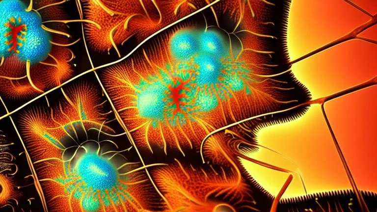 cells, protiens, genes, fractal, microscope