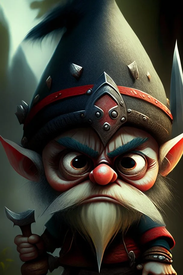 gnome big eyes being a bandit brutal chief