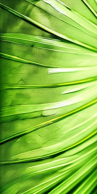 palm leaf's shadow, green background, texture, gold line