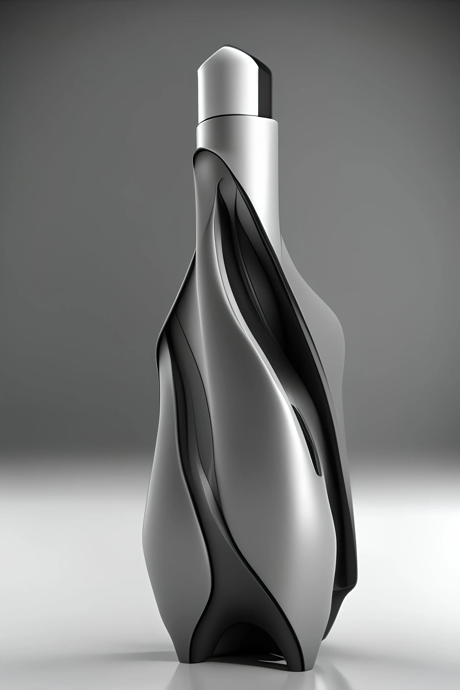 Black perfume glass bottle design element