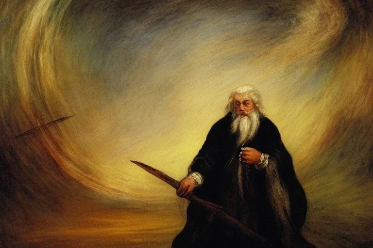 A wizard painted by William Turner