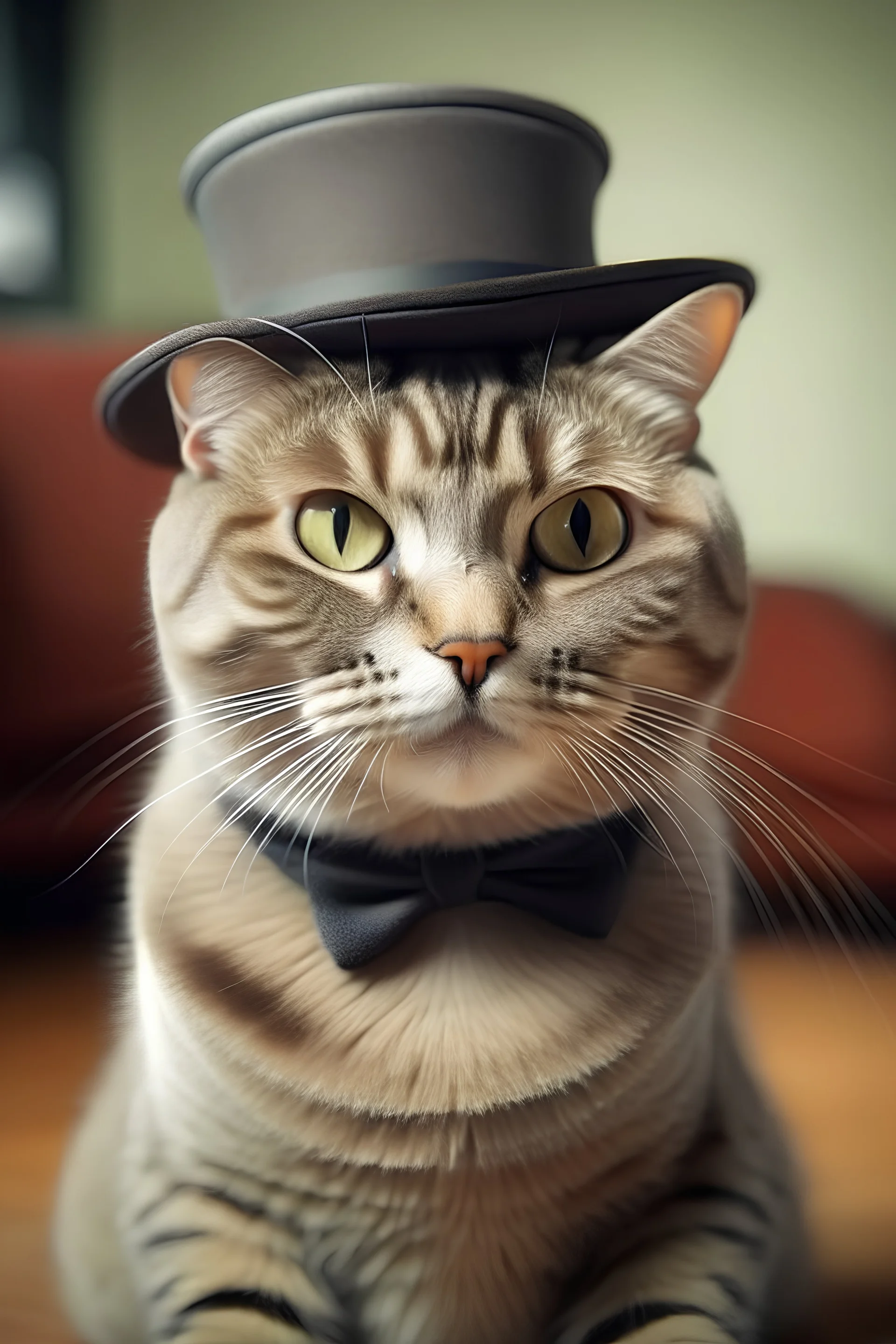 create a cat with hat on