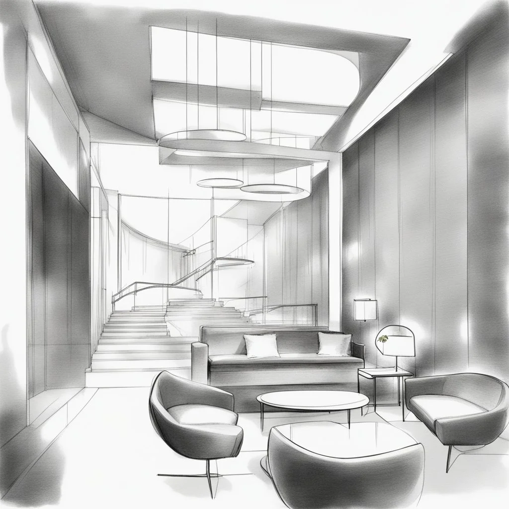 Lighting design, modern , sketches