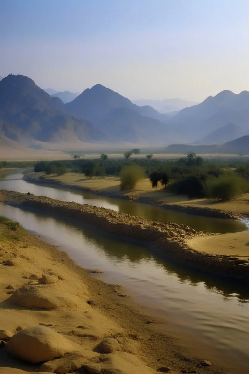 kassala mountains with river