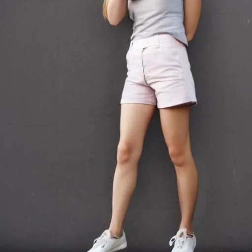 Girl wearing short